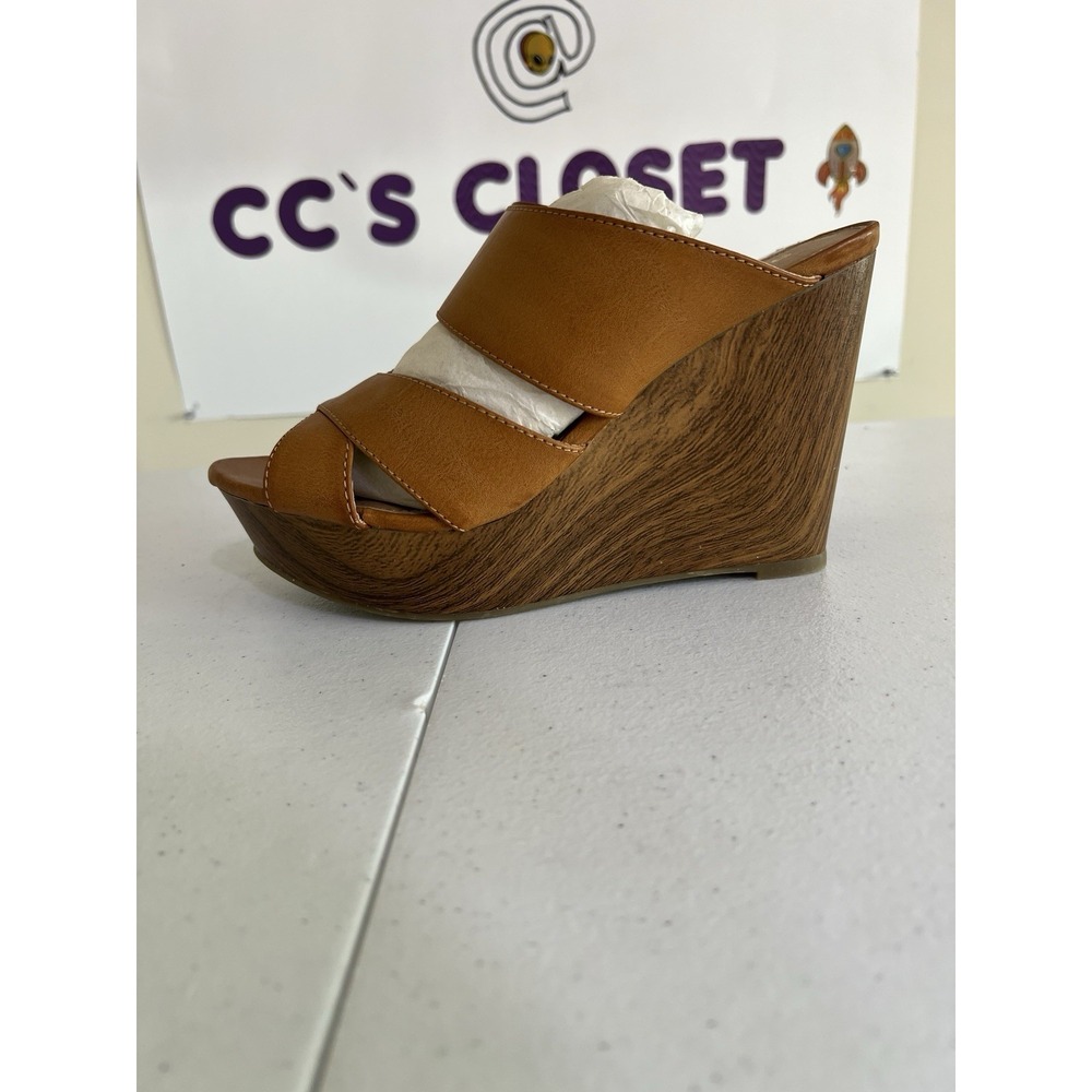 Report Wedge Sandal / Size 9 / Brown - Brand New